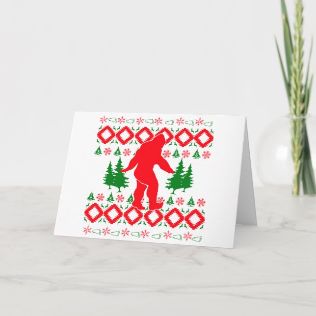 Hässliches Weihnachten Bigfoot (Vorderseite)
