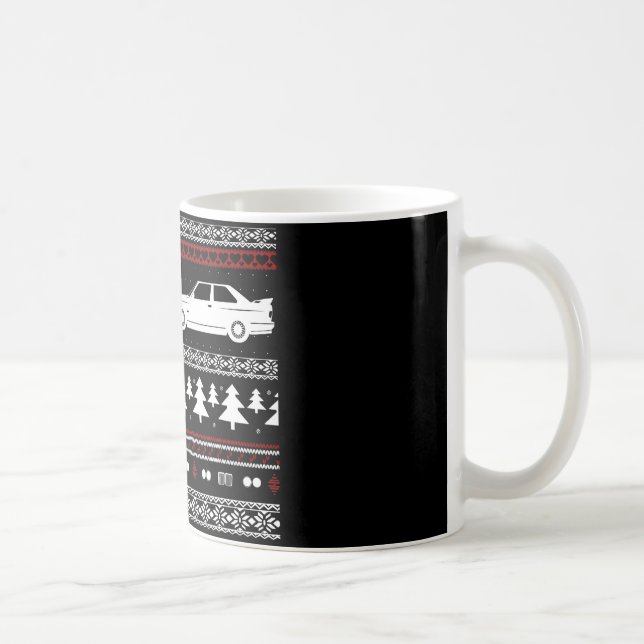 Hässliches Weihnachtseuropäische Sport-Auto-Tasse Kaffeetasse (Rechts)