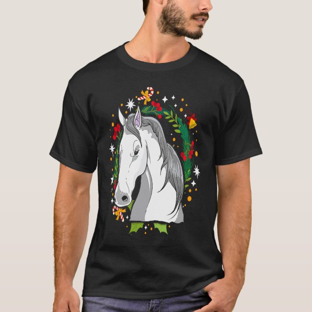 Hässliches Weihnachtspferd Pullover Kostüm Weihnac (Vorderseite)