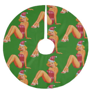 hässliches Weihnachtspulli Button Polyester Weihnachtsbaumdecke