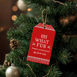 Hässliches Weihnachtspullover-Fest  Geschenkanhänger