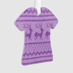 Hässliches Weihnachtspullover-Muster Ornament
