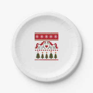 Hässliches Weihnachtspullover-Party-T-Shirt für Ei Pappteller
