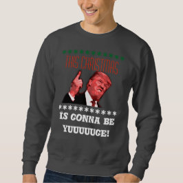 Hässliches WeihnachtsSweatshirt Donald Trump, Sweatshirt