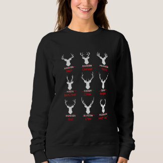 Hässliches Weihnachtstop Deer Hunter Santa's Renti Sweatshirt