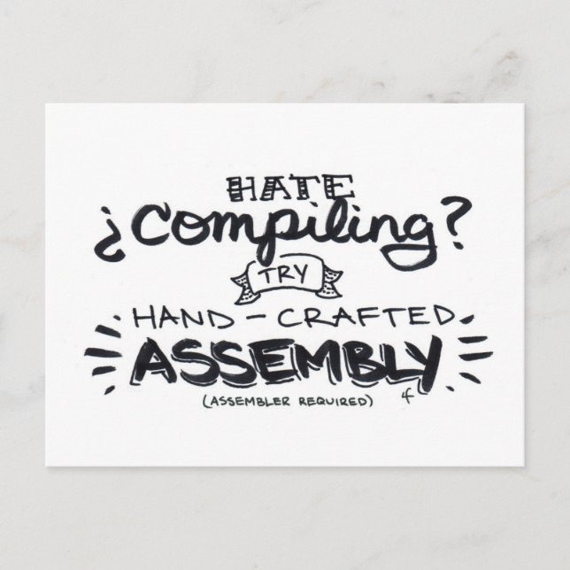 Hassübersetzung? Postkarte (Vorderseite)