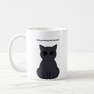 "Hast du die Leckereien mitgebracht?" Funny Cat Kaffeetasse