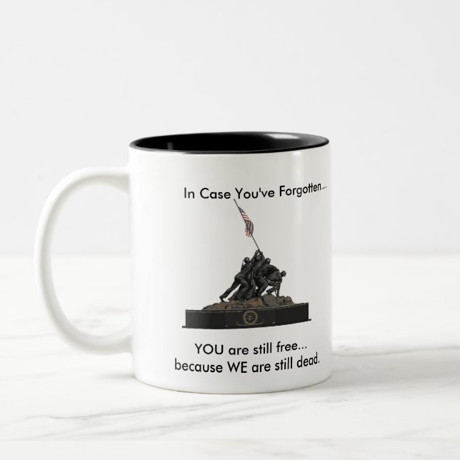 Hast du etwas vergessen? zweifarbige tasse (Links)