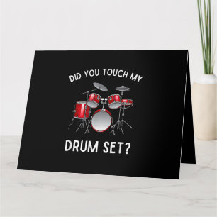 Hast du mein Drum-Set-Shirt Touch gehabt? Karte