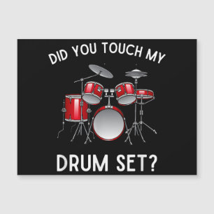 Hast du mein Drum-Set-Shirt Touch gehabt? Magnetkarte