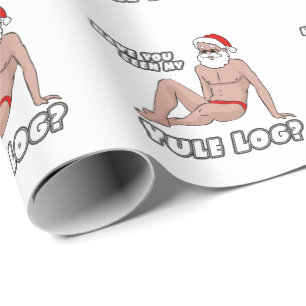 Hast du mein Weihnachten-Log gesehen? Geschenkpapier