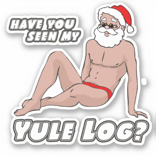 Hast du mein Weihnachten-Protokoll gesehen? Aufkleber (Vorderseite)