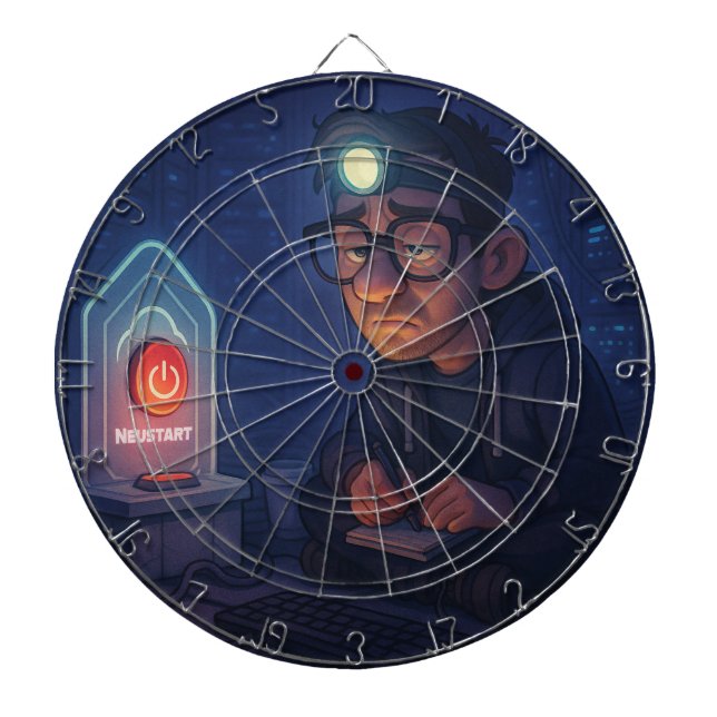 Hast du schon neu gestartet? dartscheibe (vorne)