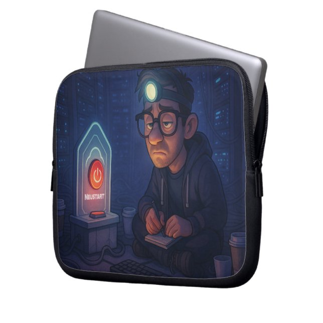 Hast du schon neu gestartet? laptopschutzhülle (Vorderseite Links)