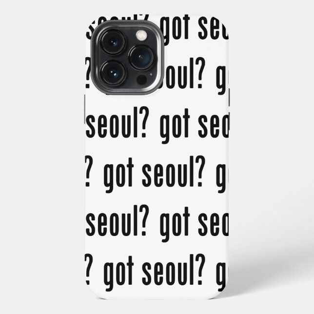 Hast du Seoul? iPhone 13 Pro Max Hülle (Rückseite)