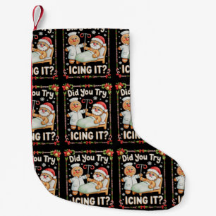 Hast du versucht, es zu vereisen Weihnachten Lebku Kleiner Weihnachtsstrumpf