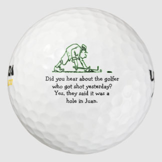 Hast du vom Golfer gehört, der Got hat - Joke? Golfball
