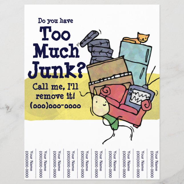 Hast du zu viel Junk? Flyer (Vorne)