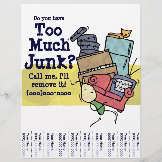 Hast du zu viel Junk? Flyer (Vorne)