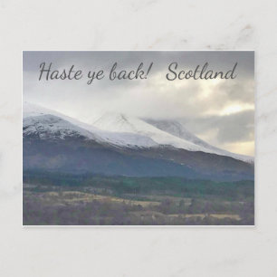 Hast du zurück! Schottland. Postkarte. Postkarte