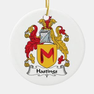Hastings Familienwappen Keramik Ornament
