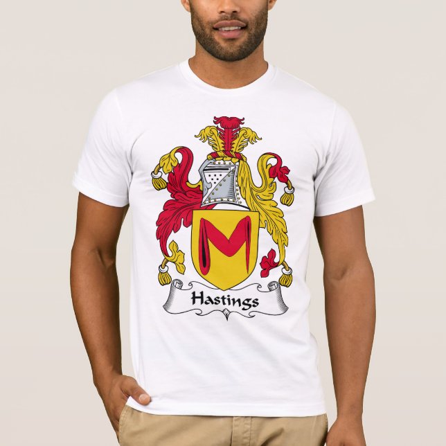Hastings Familienwappen T-Shirt (Vorderseite)