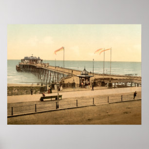 Hastings Pier, Hastings, Sussex, Archivdruck Poster