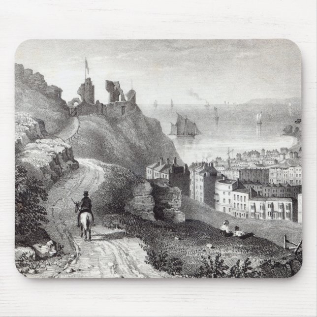 Hastings Schloss vom Revd W Mousepad (Vorne)
