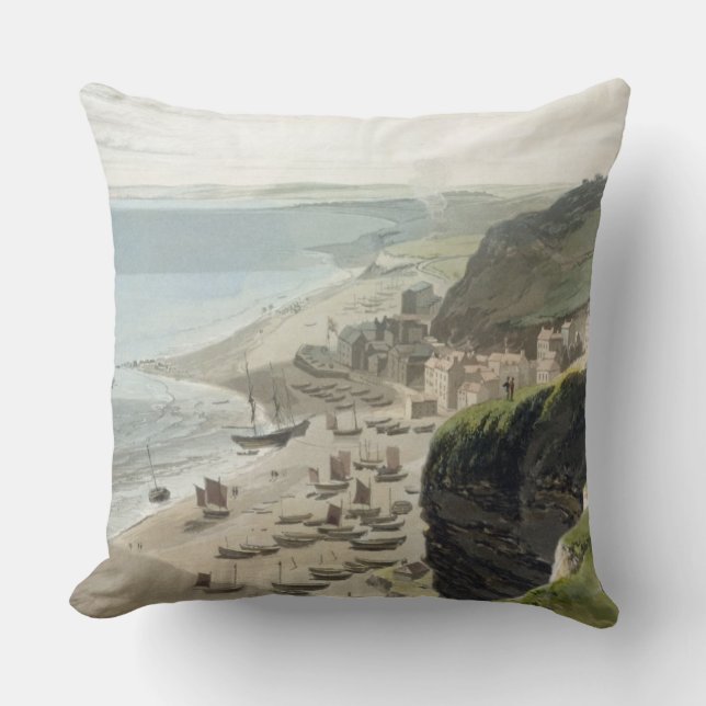 Hastings, von der Ostklippe, von 'einer Reise Arou Kissen (Vorderseite)