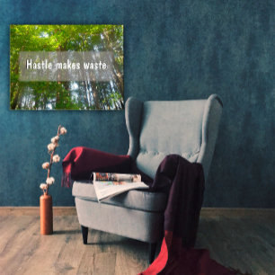 Hastle fait des déchets Affiche inspirante