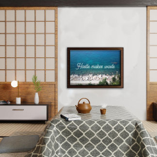 Hastle fait une affiche proverbe de déchets