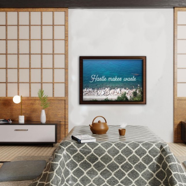 Hastle macht Abfallsprichwort Poster (Von Creator hochgeladen)