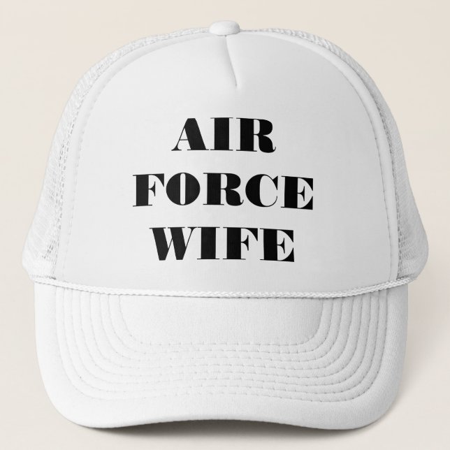 Hat Air Force Ehefrau Truckerkappe (Vorderseite)
