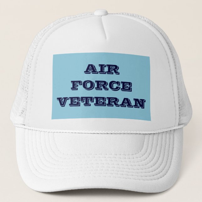Hat Air Force Veteran Truckerkappe (Vorderseite)