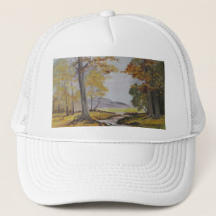 Hat Ann Hayes Painting Forest Stream Truckerkappe