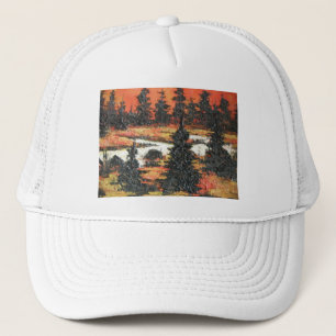 Hat Ann Hayes Painting Tree Delight Truckerkappe
