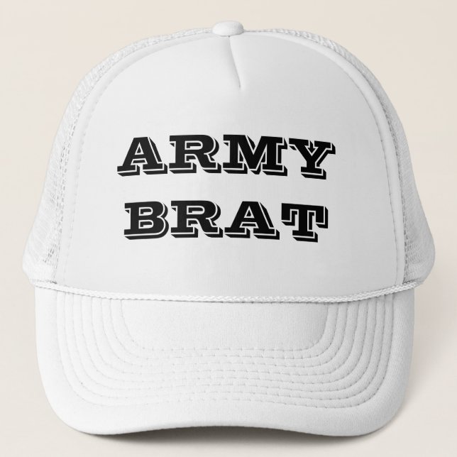 Hat Army Brat Truckerkappe (Vorderseite)
