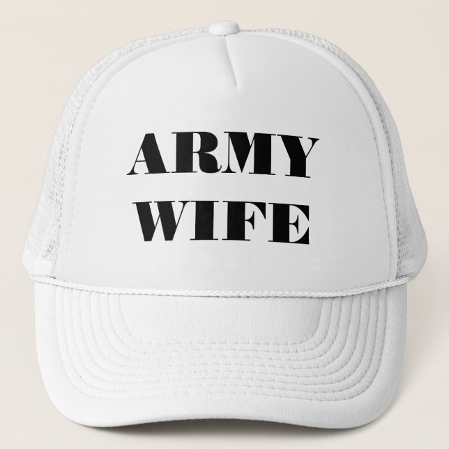 Hat Army-Ehefrau Truckerkappe (Vorderseite)