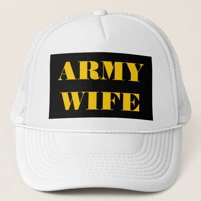 Hat Army-Ehefrau Truckerkappe (Vorderseite)