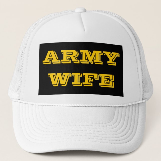 Hat Army-Ehefrau Truckerkappe (Vorderseite)