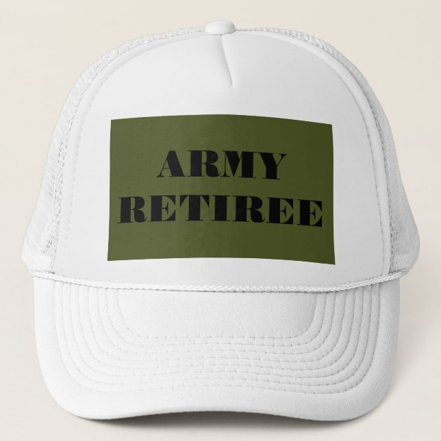Hat Army Retiree Truckerkappe (Vorderseite)