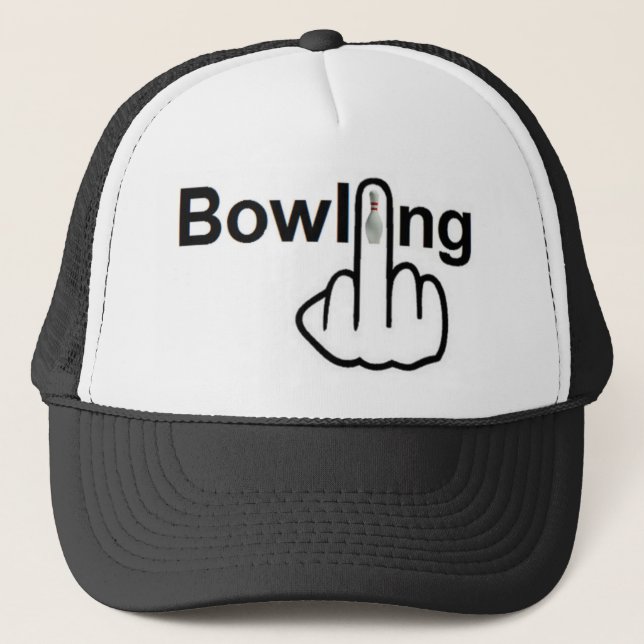 Hat Bowling Gedreht Truckerkappe (Vorderseite)