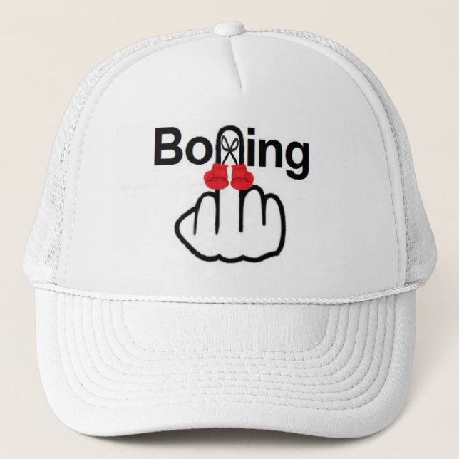 Hat Boxing Gedreht Truckerkappe (Vorderseite)