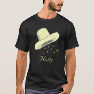 Hat Cartoon Image & Stars T-Shirt