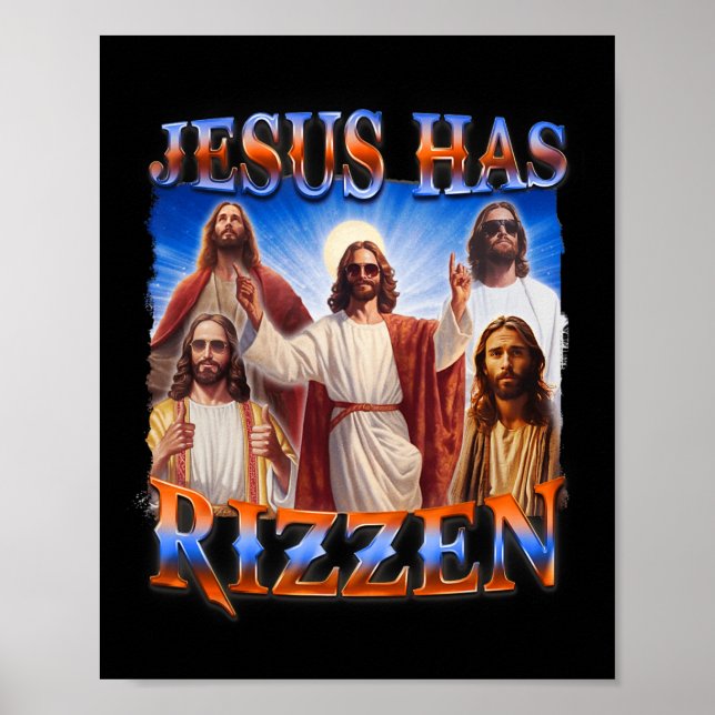 Hat Christlichen Männer Rizzen Bibelglauben Poster (Vorne)