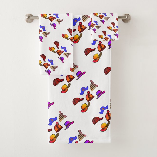 Hat Collection Kids White Badhandtuch Set (Insitu)