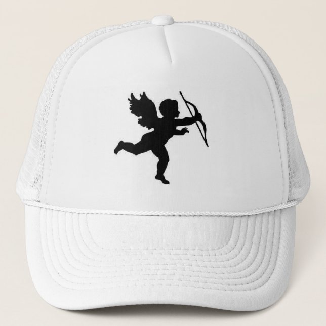 Hat Cupid Black Truckerkappe (Vorderseite)