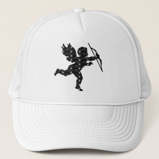 Hat Cupid Black Truckerkappe (Vorderseite)
