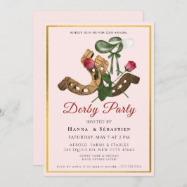 Hat Derby Party Invitation Einladung