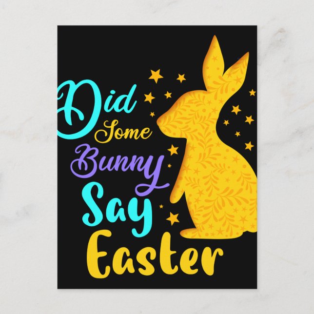 Hat ein paar Sonnenstrahlen zu Ostern gesagt? Postkarte (Vorderseite)